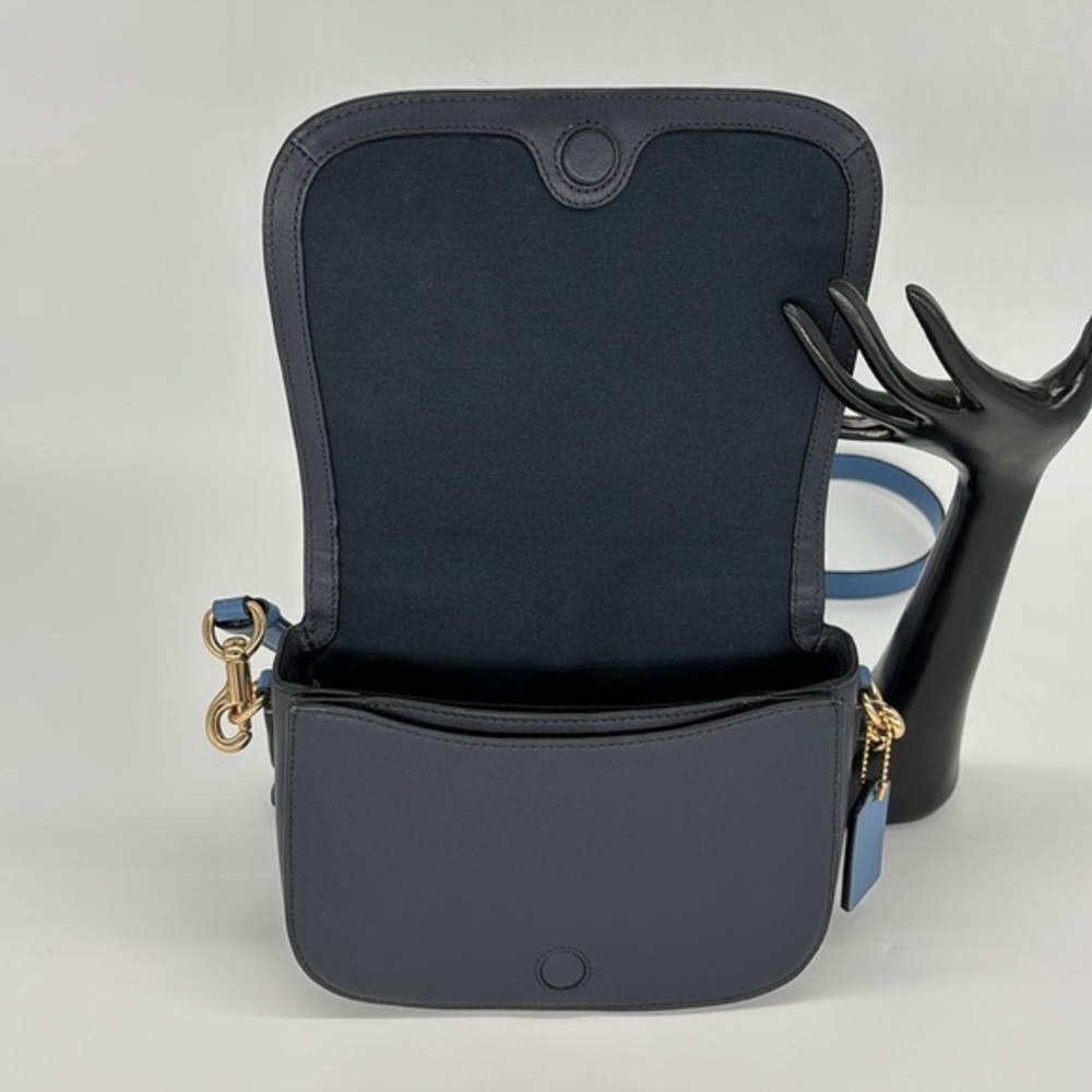 Coach Saddle Bag With Horse And Carriage Dot Print - Picture 4 of 15